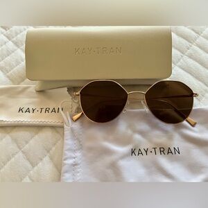 Kay Tran Women’s Davie Sunglasses in Rose Gold